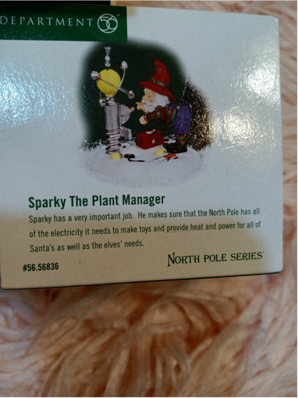 Dept 56 Painting Your Own Village Sign, Bustin' A Move & Sparky Plant Manager - Picture 2 of 11